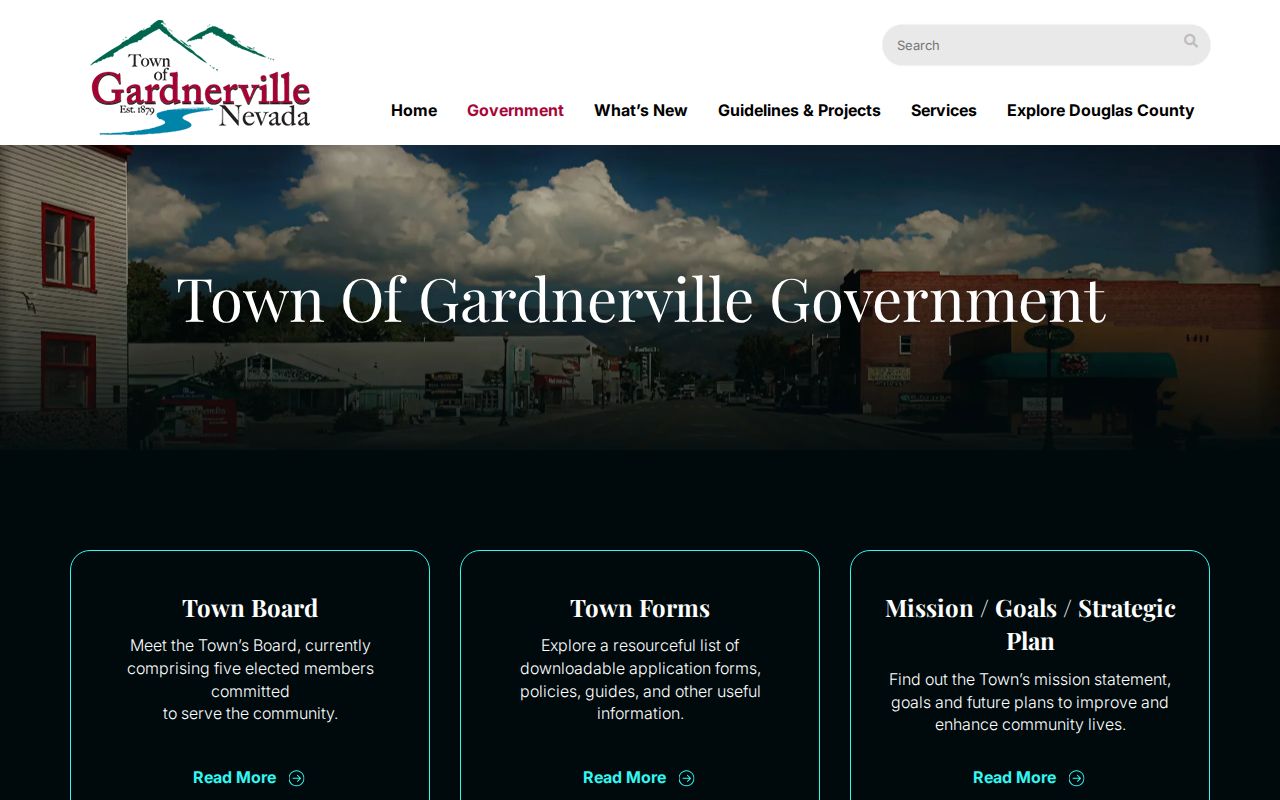 Official Town of Gardnerville government page